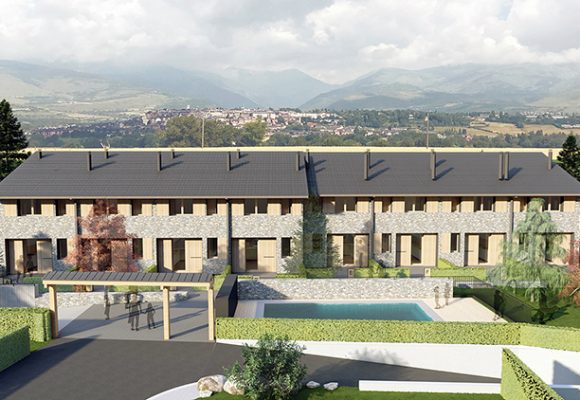8 Cases en filera a Age ( Puigcerdà )